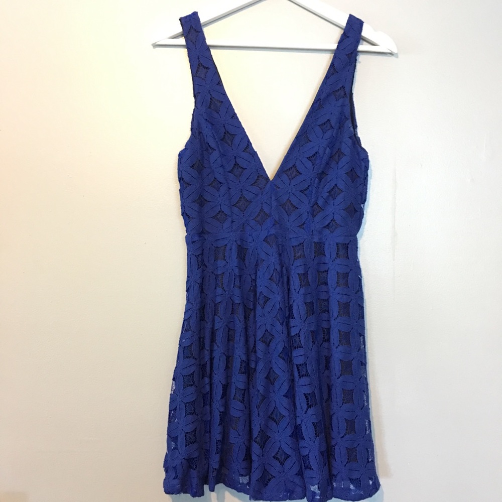 Royal Blue Lace Dress NWOT